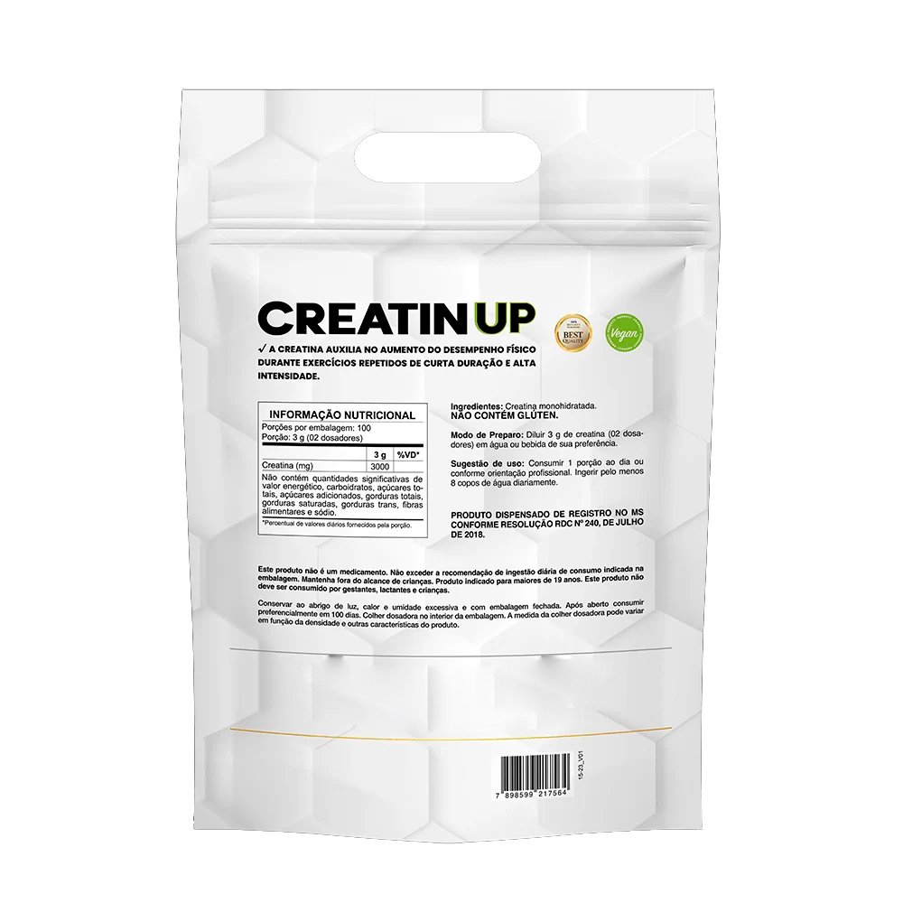 Creatin Up 300g Refil Nutrata Fox Suplementos