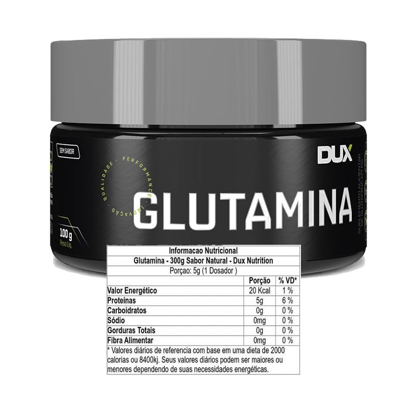 KIT CREATINA 100g + GLUTAMINA 100g DUX NUTRITION Fox Suplementos